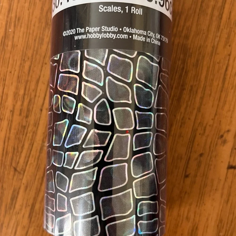 2 new & sealed rolls of iron on foil the paper studio animal print & scales